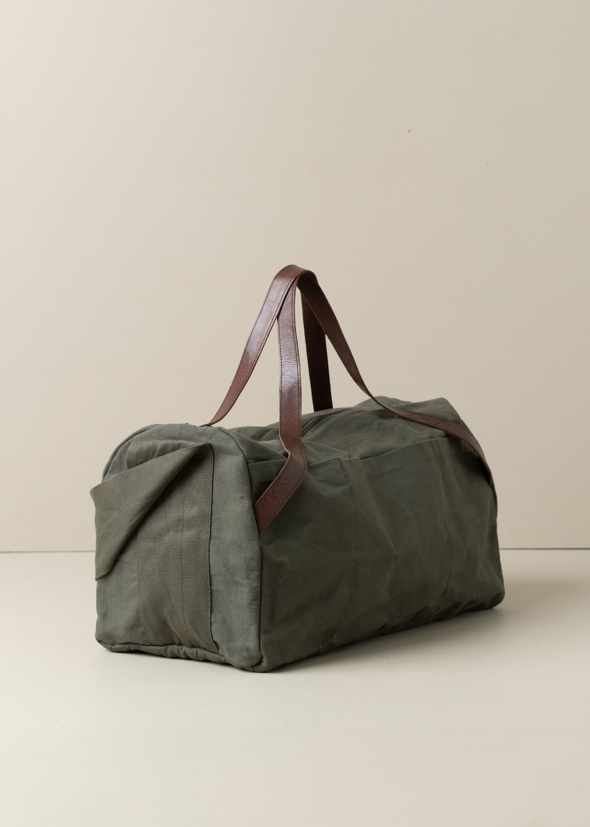 Journey Duffle Canvas Bag Olive Saarde