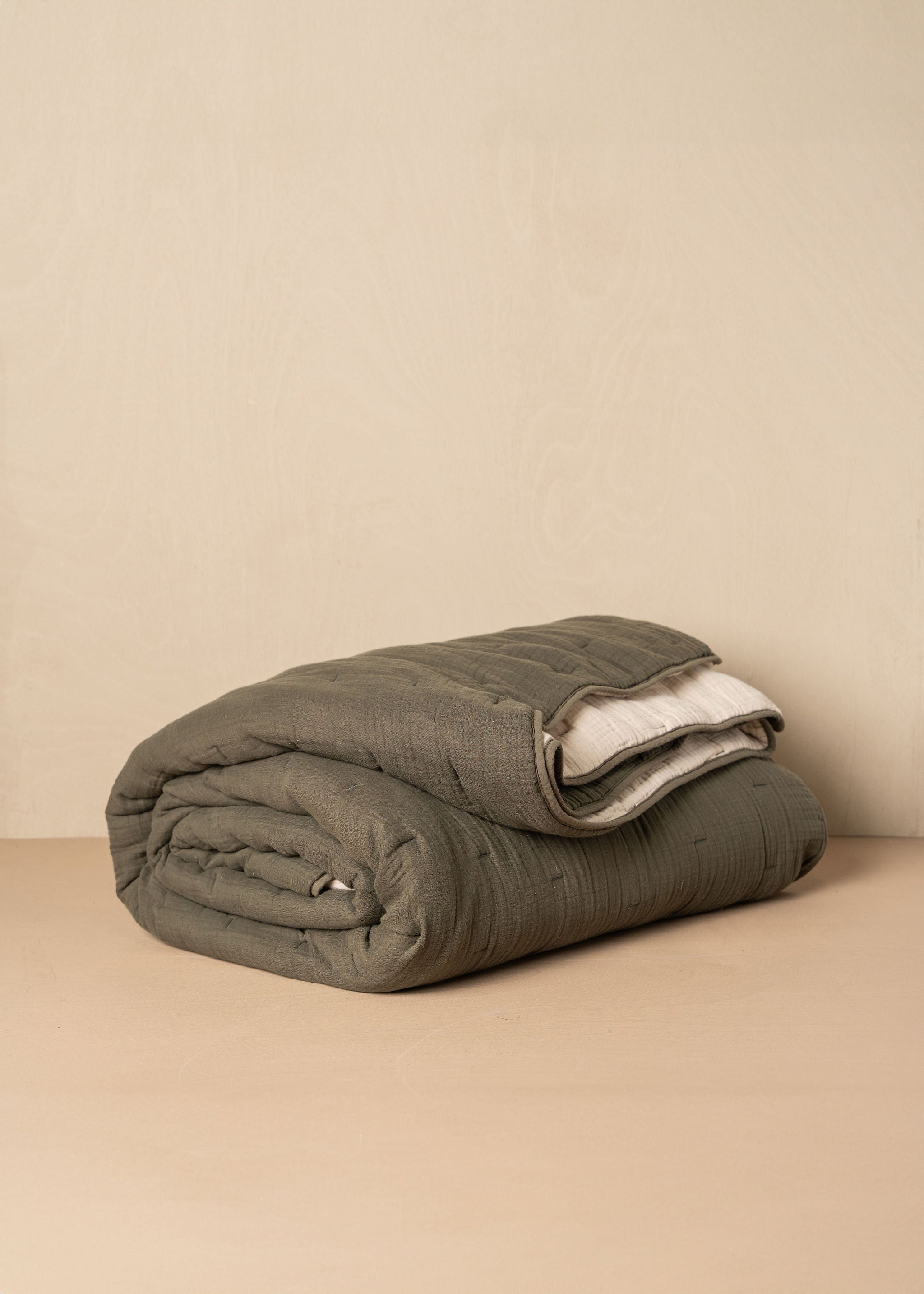 Enes Quilted Bed Cover | Olive -  -  - Saardé - Saardé.