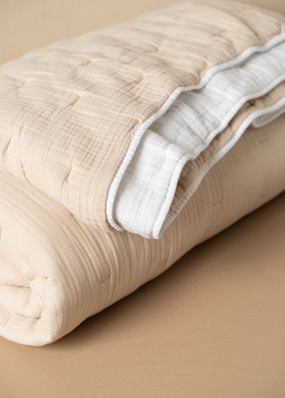 Enes Quilted Bed Cover | White -  -  - Saardé - Saardé.