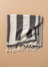 Antibes Turkish Beach Towel | Black -  -  - Saardé - Saardé.