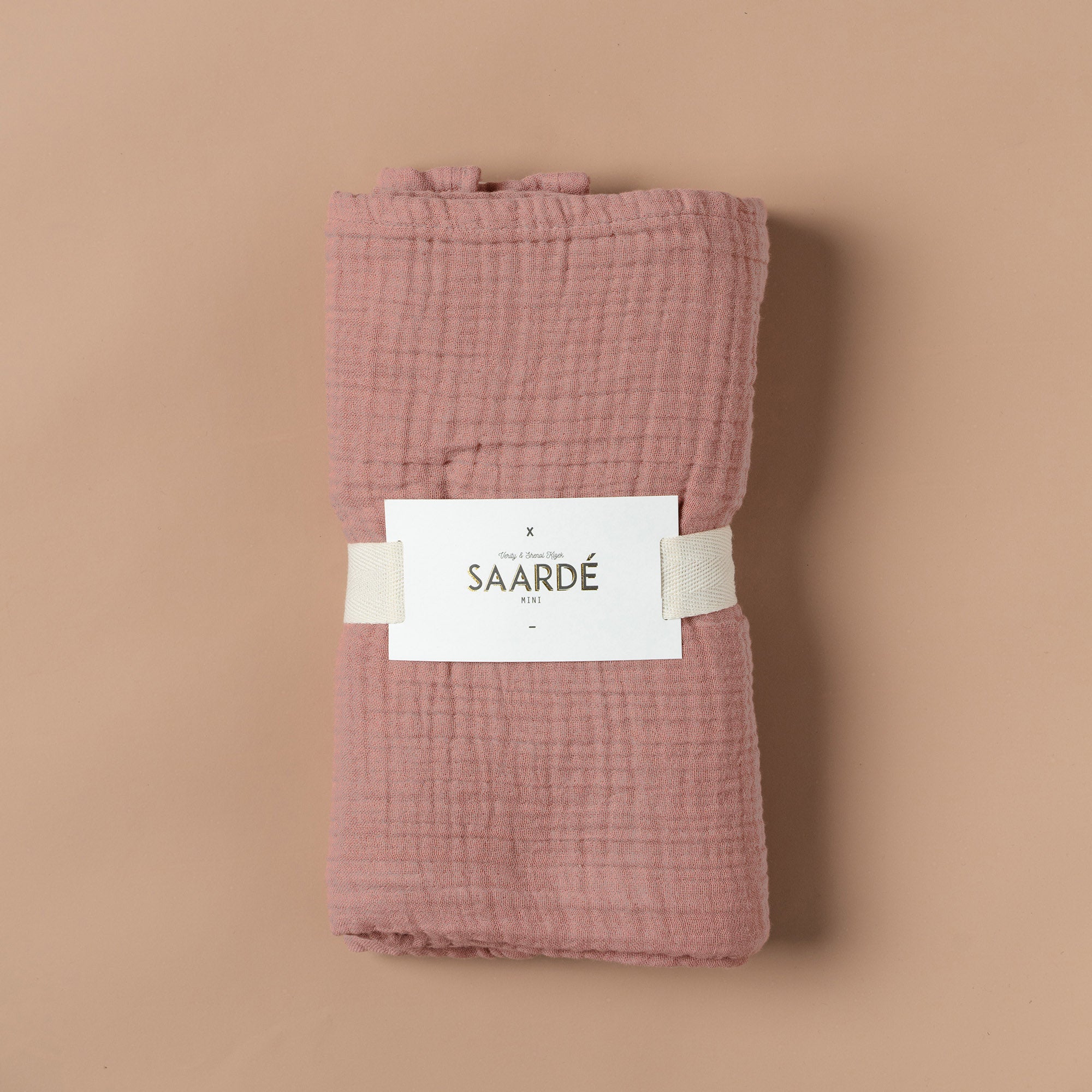 Enes Crinkle Baby Blanket | Blush -  -  - Saardé - Saardé.