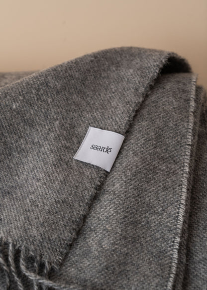 Merino Wool Throw | Grey - - - Saardé - Saardé.