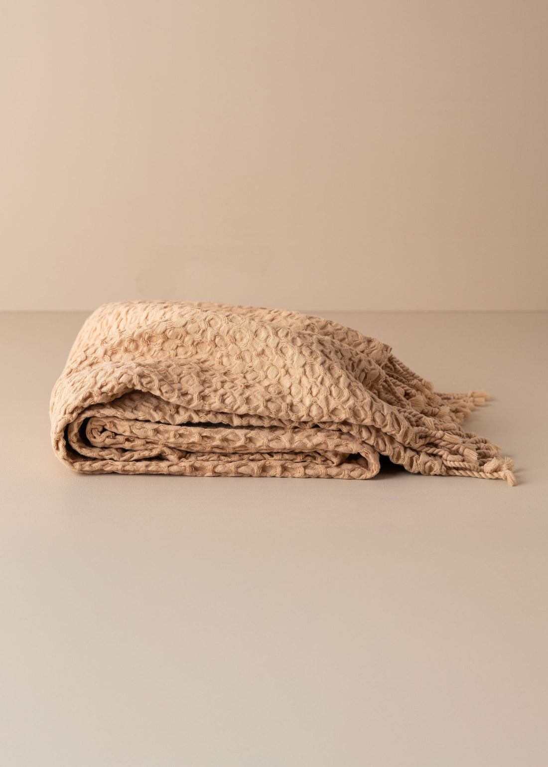 Corfu Cotton Throw | Nutmeg - - - Saardé - Saardé.