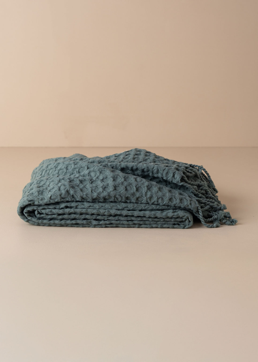 Corfu Cotton Throw | Tuscan Green - - - Saardé - Saardé.