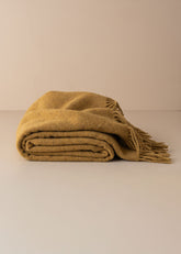 Merino Wool Throw | Mustard - - - Saardé - Saardé.