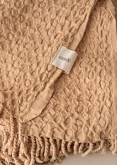 Corfu Cotton Throw | Nutmeg - - - Saardé - Saardé.