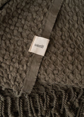 Corfu Cotton Throw | Olive - - - Saardé - Saardé.