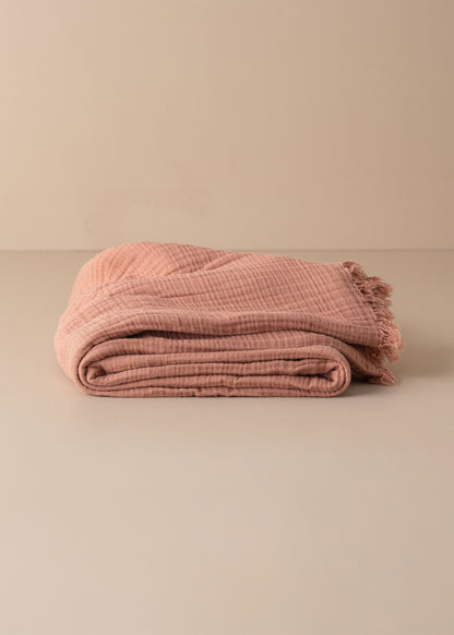 Enes Cotton Throw | Blush - - - Saardé - Saardé.