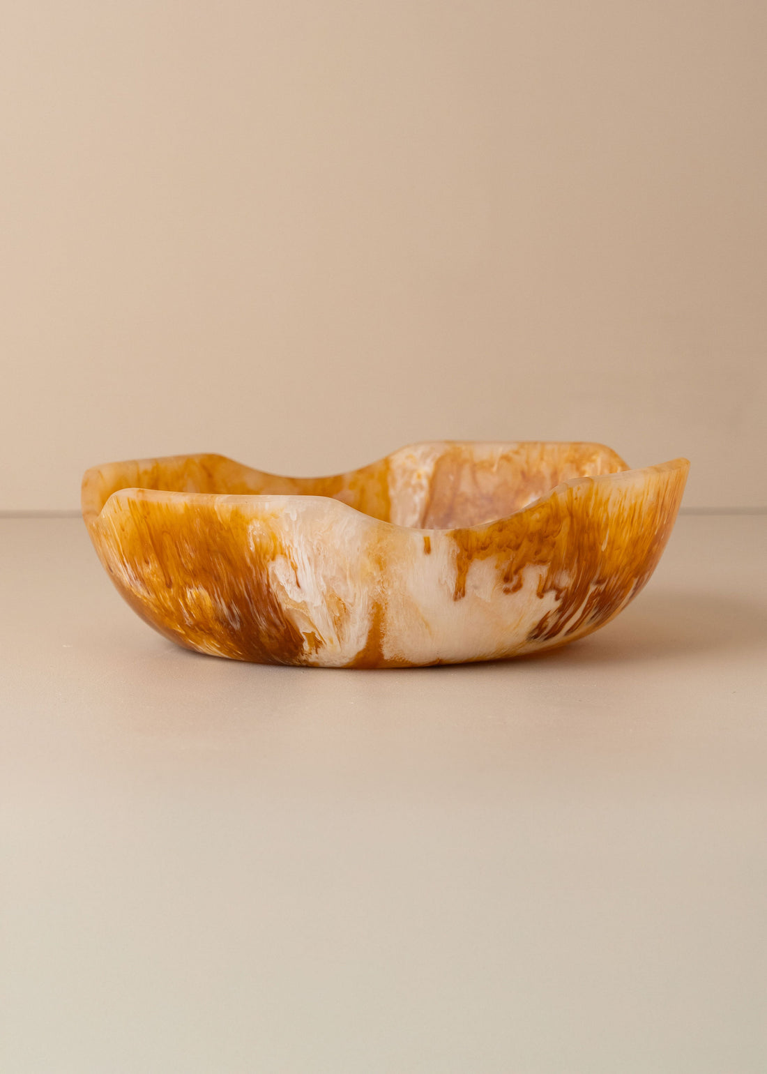 Flow Resin Salad Bowl | Iced Coffee - Small - Small - Saardé - Saardé.
