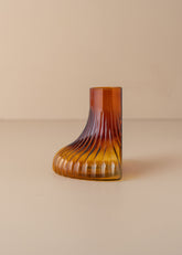 Kairos Ripple Vase | Dark Amber - - - Saardé - Saardé.