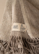 Zêzere Wool Throw | Truffle - - - Saardé - Saardé.