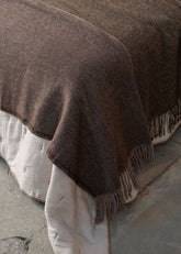Zêzere Wool Bed Cover | Brown - - - Saardé - Saardé.