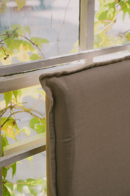 Sanctuary Linen Bed Head with Slipcover | Oatmeal - - - Saardé - Saardé.