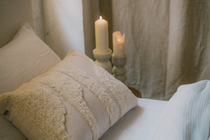 Abstract Lumbar Cushion | Ivory - - - Saardé - Saardé.