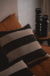 Recycled Cotton Striped Cushion | Square - - - Saardé - Saardé.