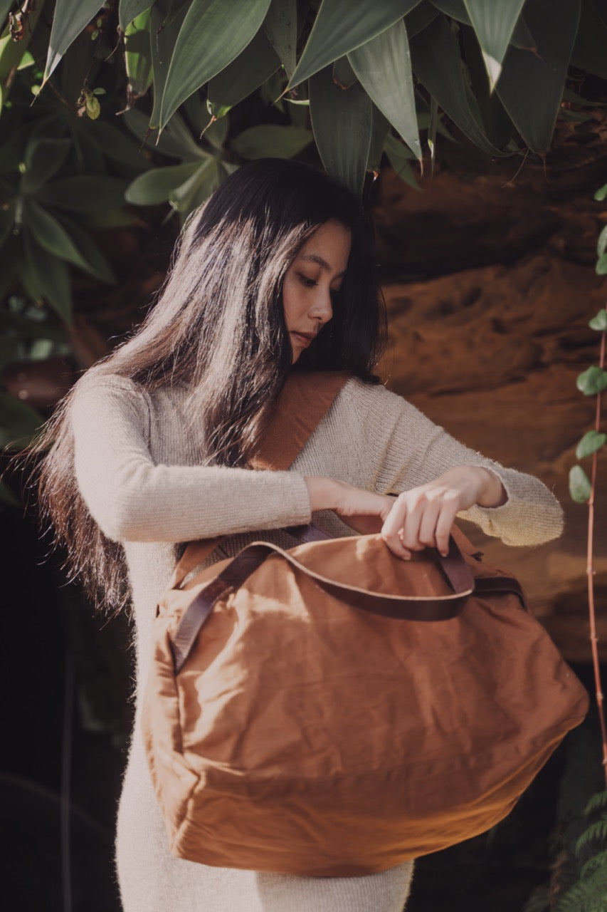 Journey Duffle Canvas Bag | Terracotta -  -  - Saardé - Saardé.