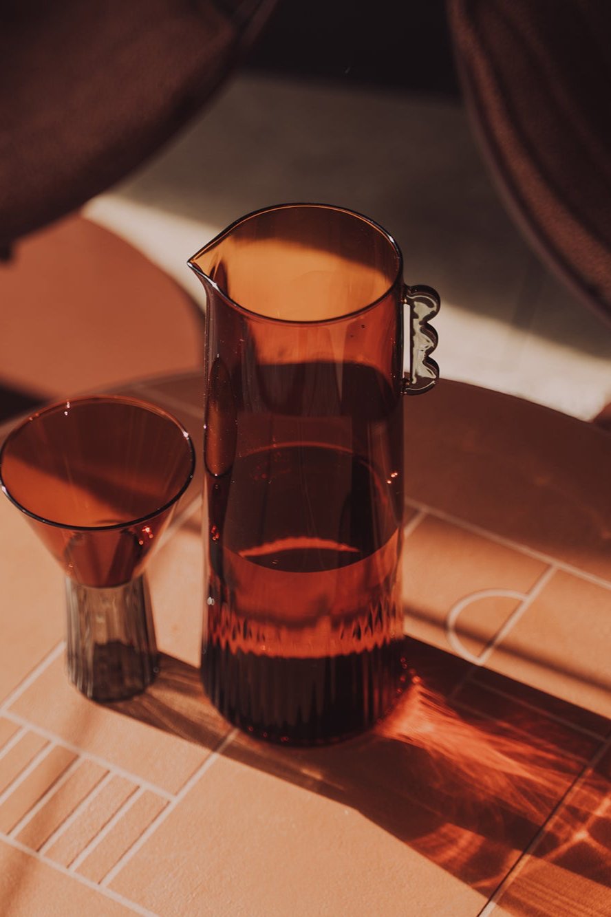 Kairos Carafe Set | Dark Amber -  -  - Saardé - Saardé.