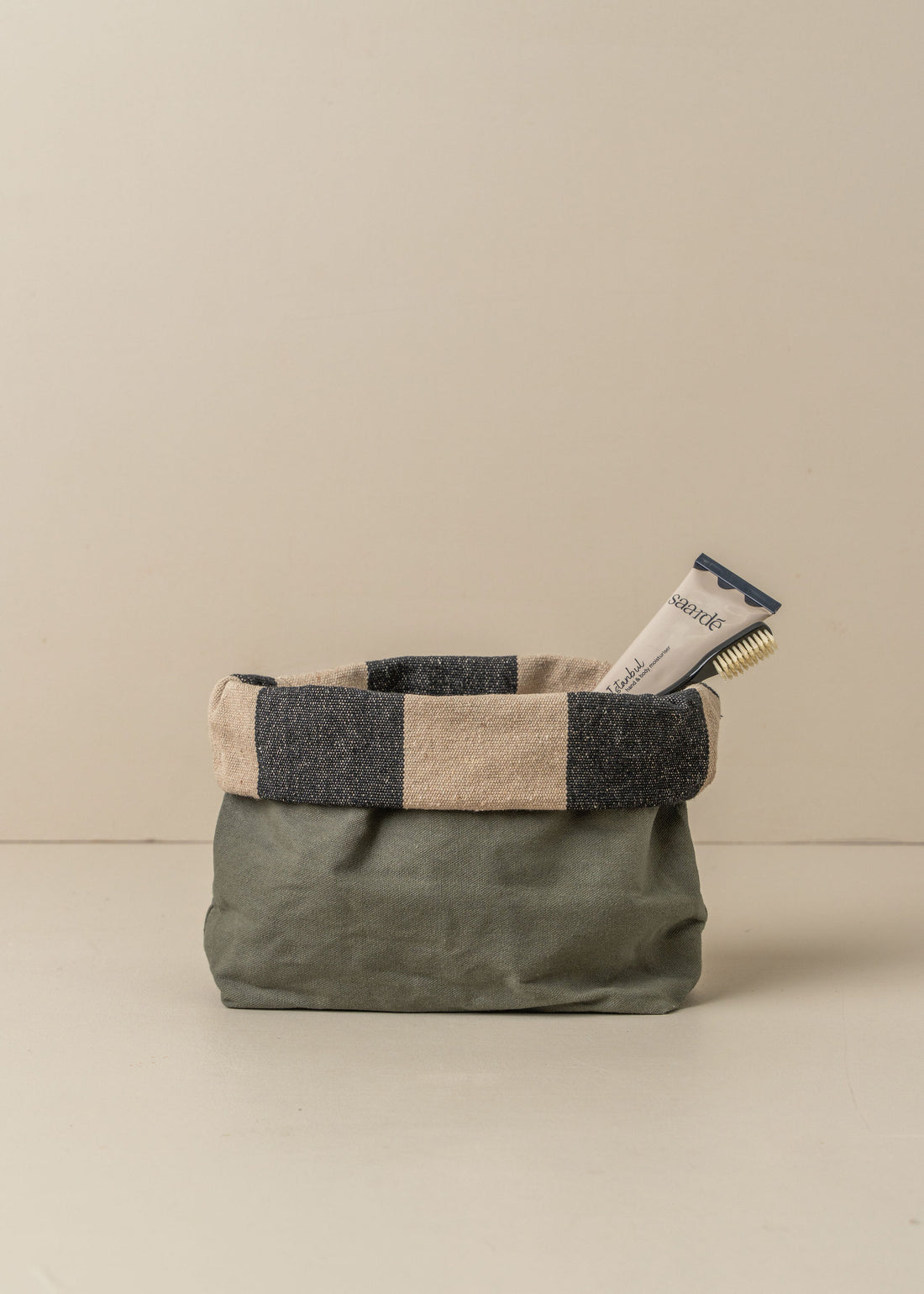 Journey Makeup Canvas Bag | Olive -  -  - Saardé - Saardé.