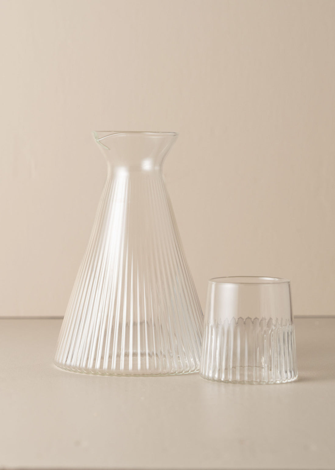 Kairos Angular Carafe Set 1 | Clear - - - Saardé - Saardé.