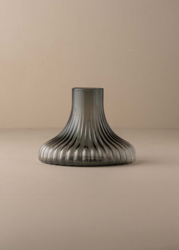 Kairos Ripple Vase | Smoke - - - Saardé - Saardé.