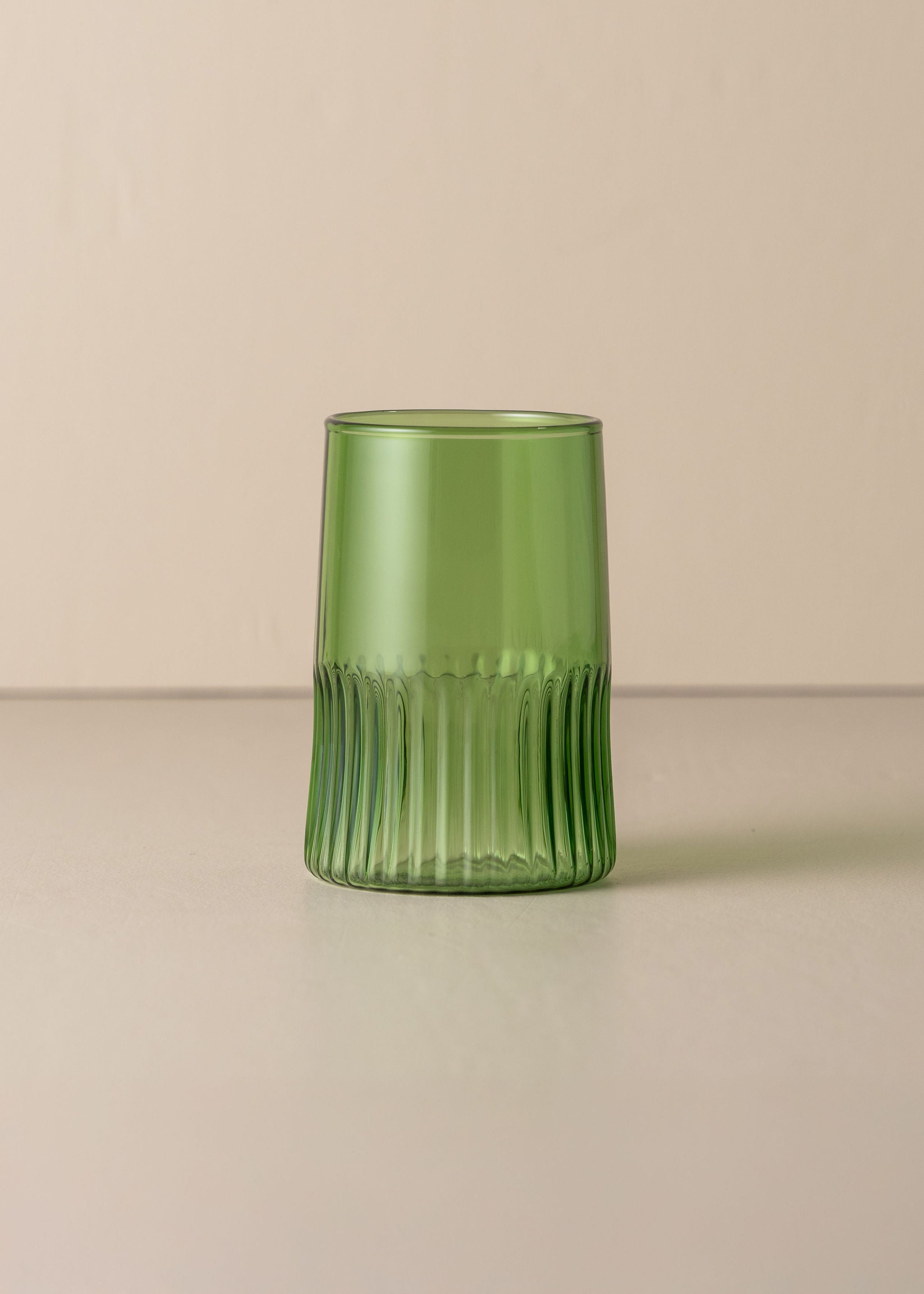 Kairos Large Water Glass | Green | Set of 2 - - - Saardé - Saardé.