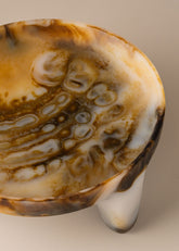 Flow Resin Structured Fruit Bowl | Iced Coffee - - - Saardé - Saardé.