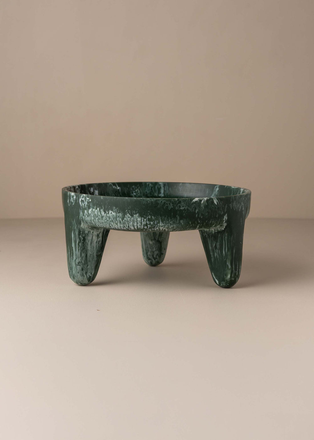 Flow Resin Structured Fruit Bowl | Dark Jade - - - Saardé - Saardé.