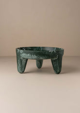 Flow Resin Structured Fruit Bowl | Dark Jade - - - Saardé - Saardé.