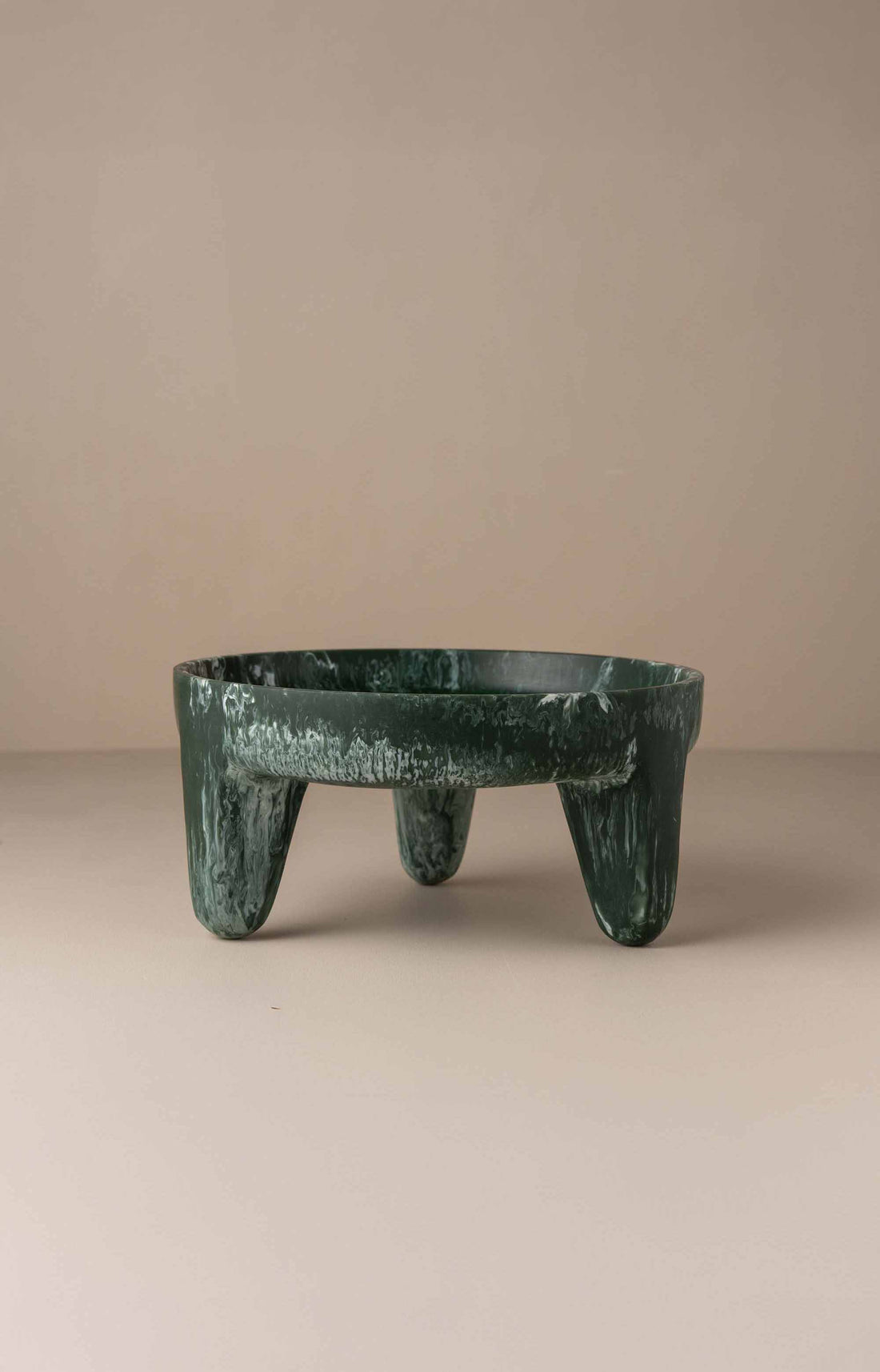 Flow Resin Structured Fruit Bowl | Dark Jade - - - Saardé - Saardé.