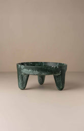 Flow Resin Structured Fruit Bowl | Dark Jade - - - Saardé - Saardé.