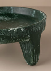 Flow Resin Structured Fruit Bowl | Dark Jade - - - Saardé - Saardé.