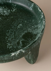 Flow Resin Structured Fruit Bowl | Dark Jade - - - Saardé - Saardé.