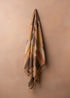 Karo Turkish Beach Towel | Black/Terracotta - - - Saardé - Saardé.