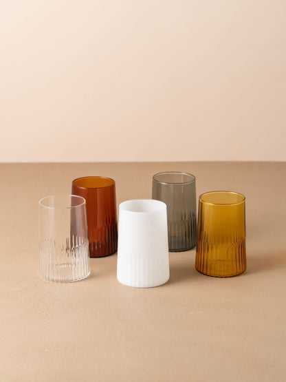 Kairos Water Glass | Opaque White | Set of 2 -  -  - Saardé - Saardé.