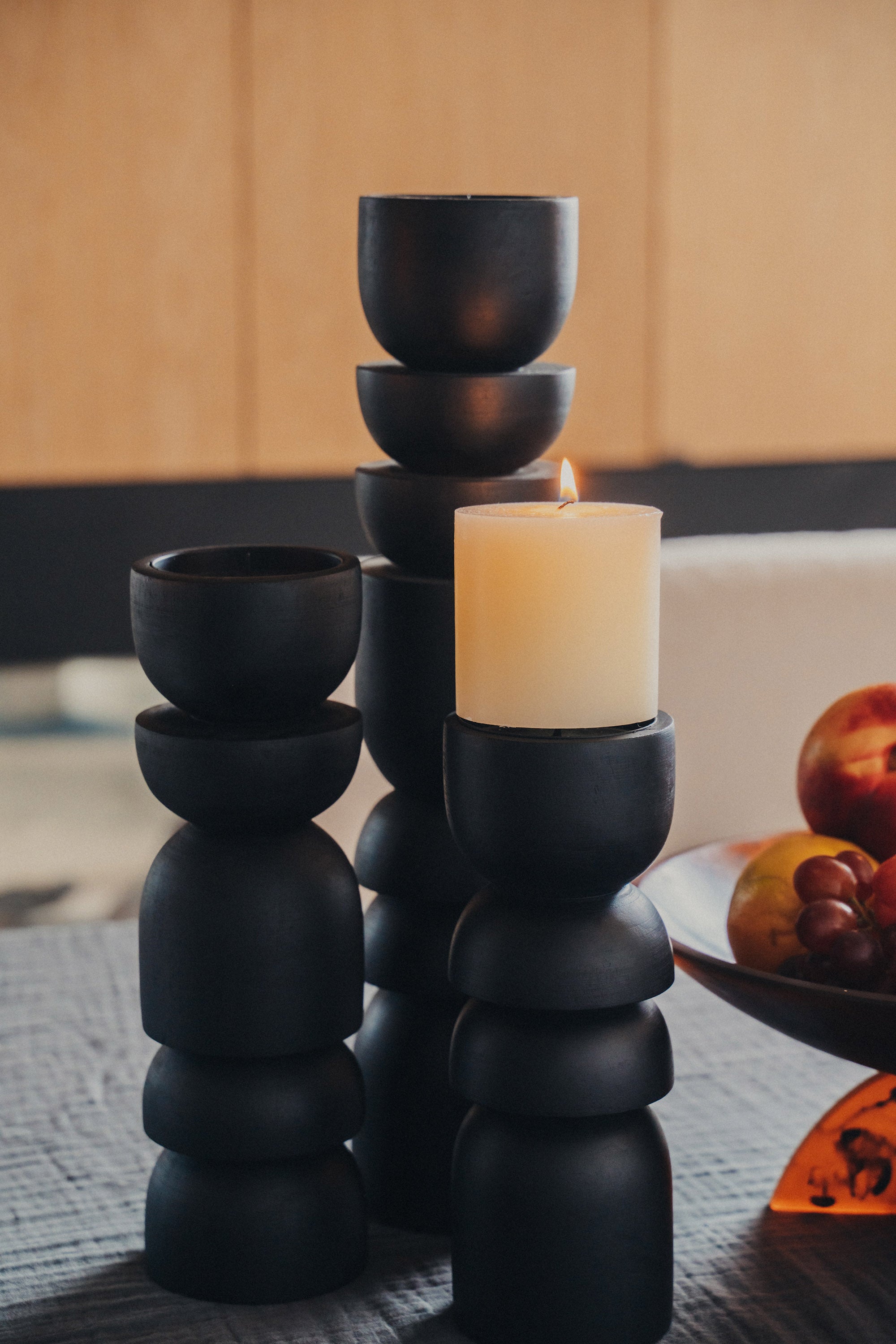 Alev Candle Holder  | Japan Black -  -  - Saardé - Saardé.