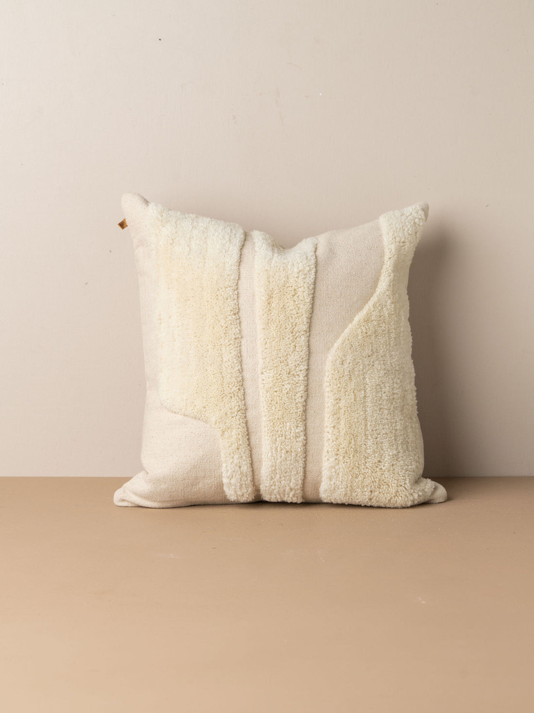 Abstract Square Cushion | Ivory - - - Saardé - Saardé.