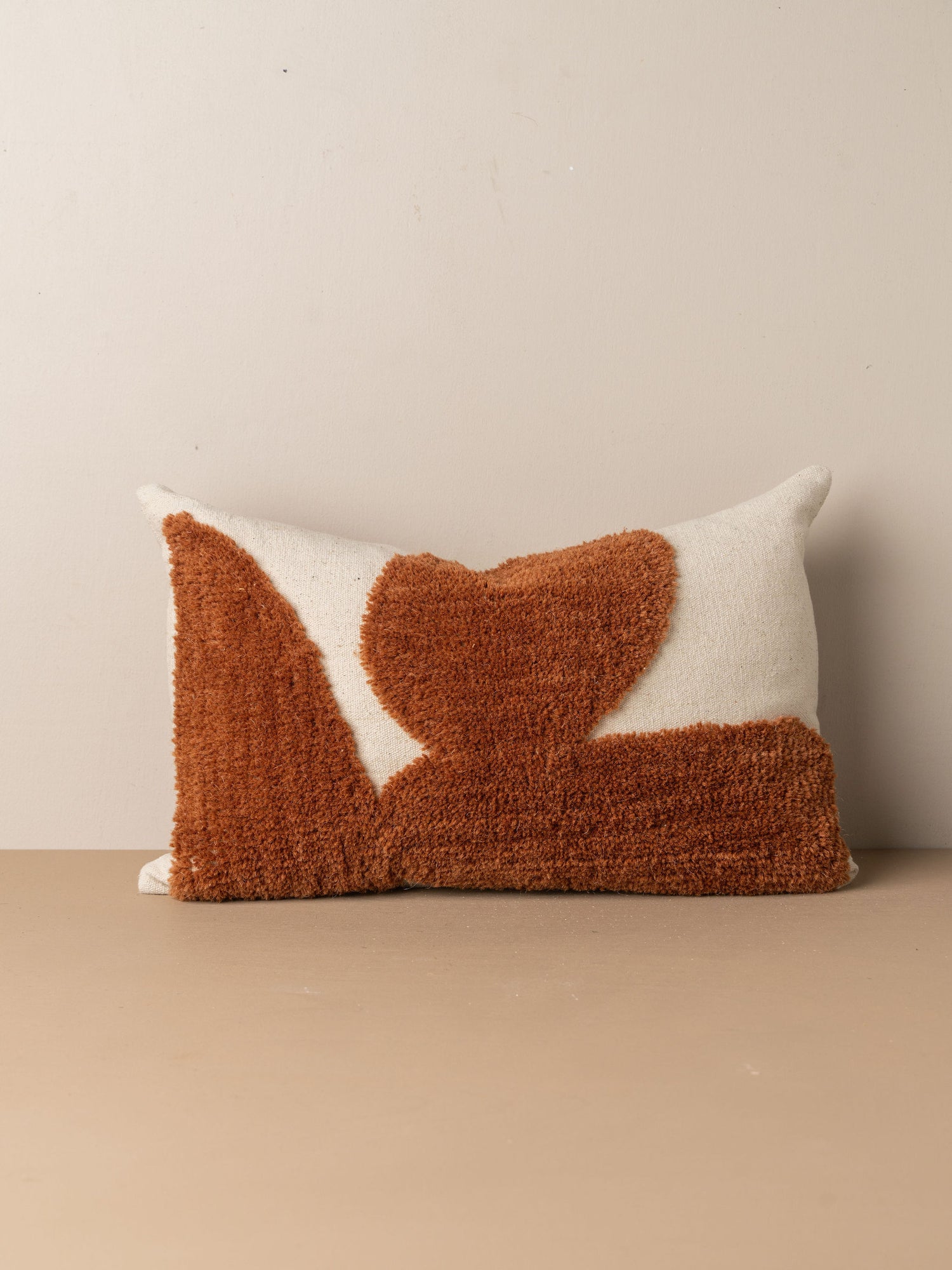 Abstract Lumbar Cushion - Terracotta - Lumbar (With Feather Insert) - Lumbar (With Feather Insert) - Saardé Wholesale AU - Saardé.