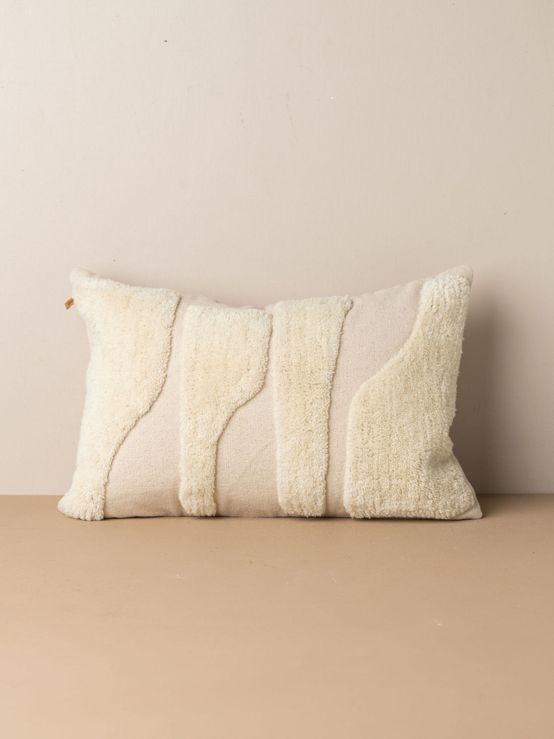 Abstract Lumbar Cushion - Ivory - Lumbar (With Feather Insert) - Lumbar (With Feather Insert) - Saardé Wholesale AU - Saardé.