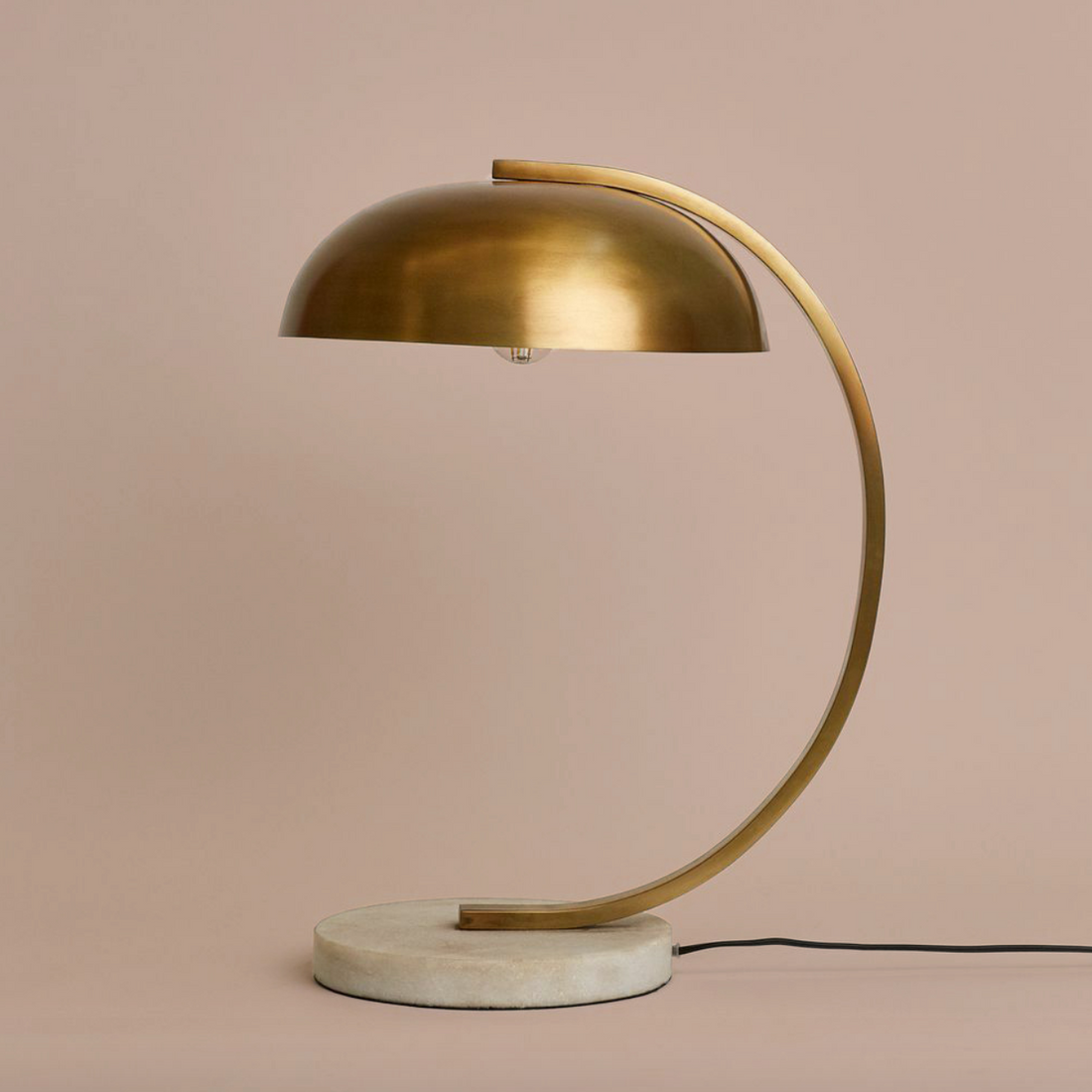 Dome Lamp | Brass on Marble -  -  - Saardé - Saardé.