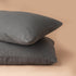 Enes Standard Pillowcases | Charcoal | Set of 2 -  -  - Saardé - Saardé.