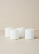 Kairos Angular Carafe Set 1 | Opaque White - - - Saardé - Saardé.