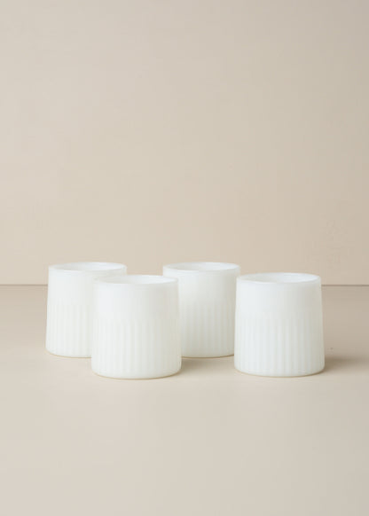 Kairos Angular Carafe Set 1 | Opaque White - - - Saardé - Saardé.