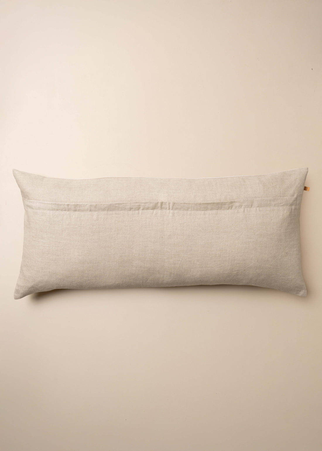 Linen/Velvet Bolster Cushion | Truffle - - - Saardé - Saardé.