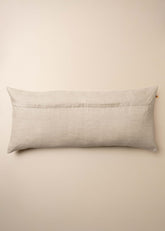 Linen/Velvet Bolster Cushion | Truffle - - - Saardé - Saardé.