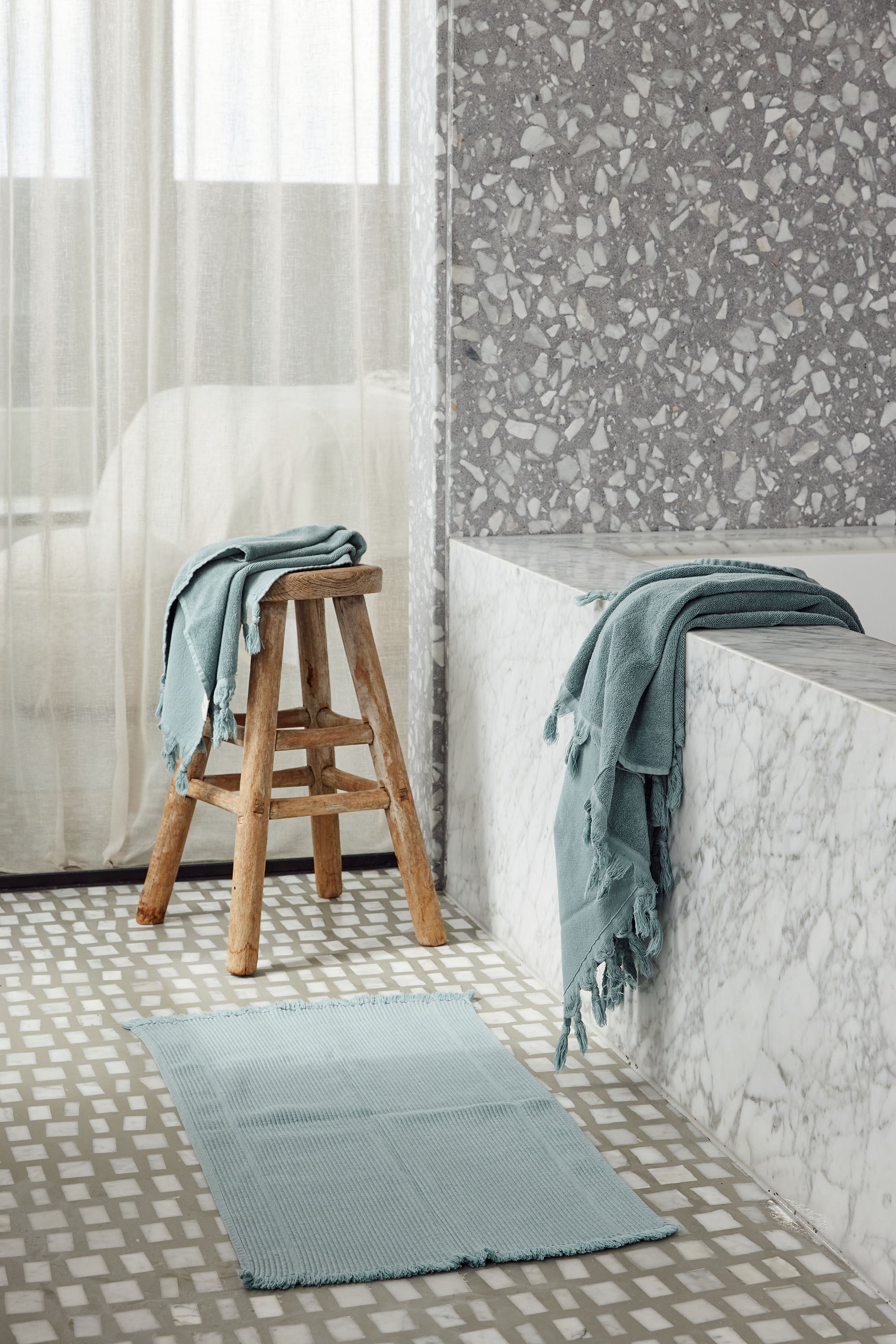 Vintage Wash Towel Collection | Sage - Bath Sheet - Bath Sheet - Saardé - Saardé.