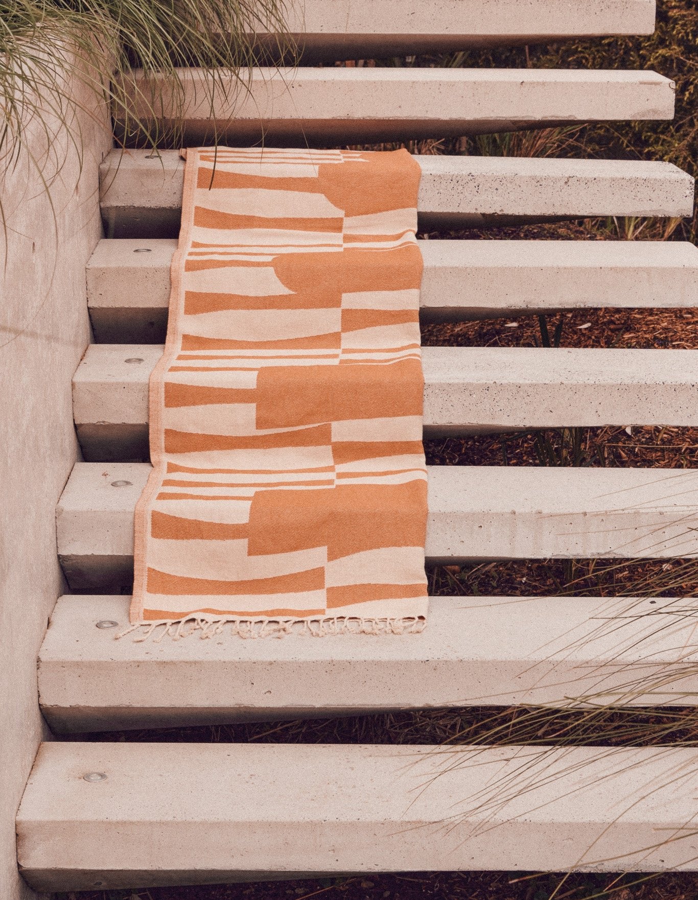 Totem Turkish Beach Towel | Terracotta -  -  - Saardé - Saardé.