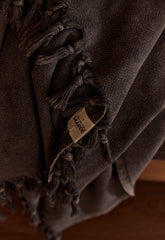 Vintage Wash Blanket | Charcoal -  -  - Saardé - Saardé.