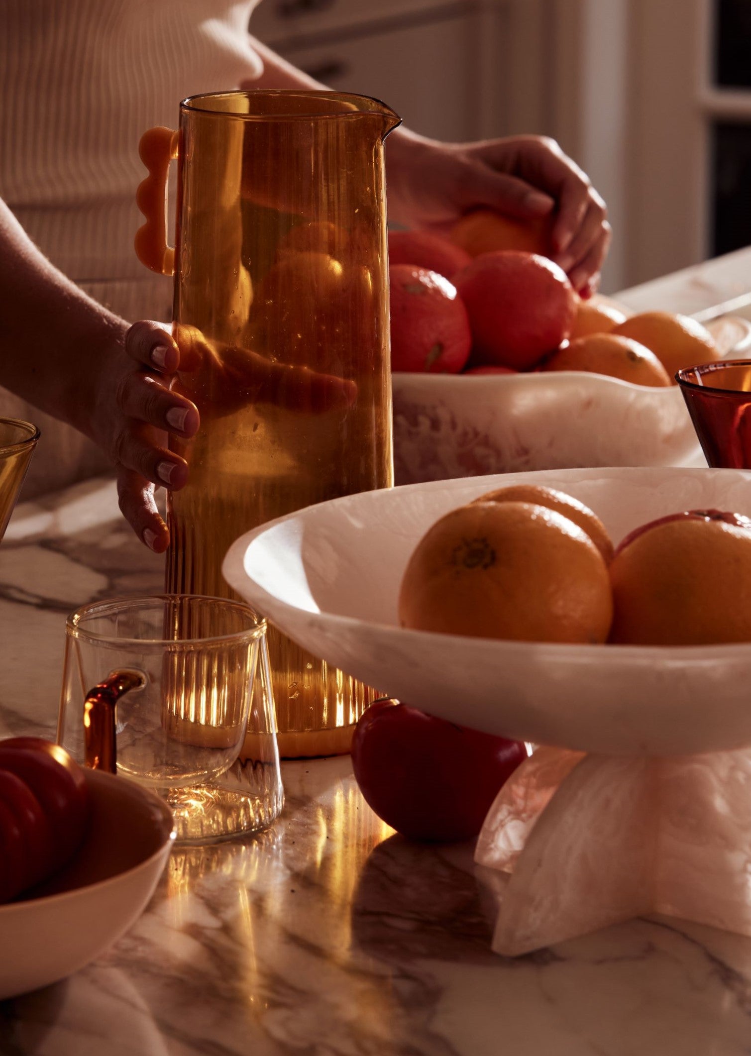 Flow Resin Fruit Bowl | Peach Blush -  -  - Saardé - Saardé.