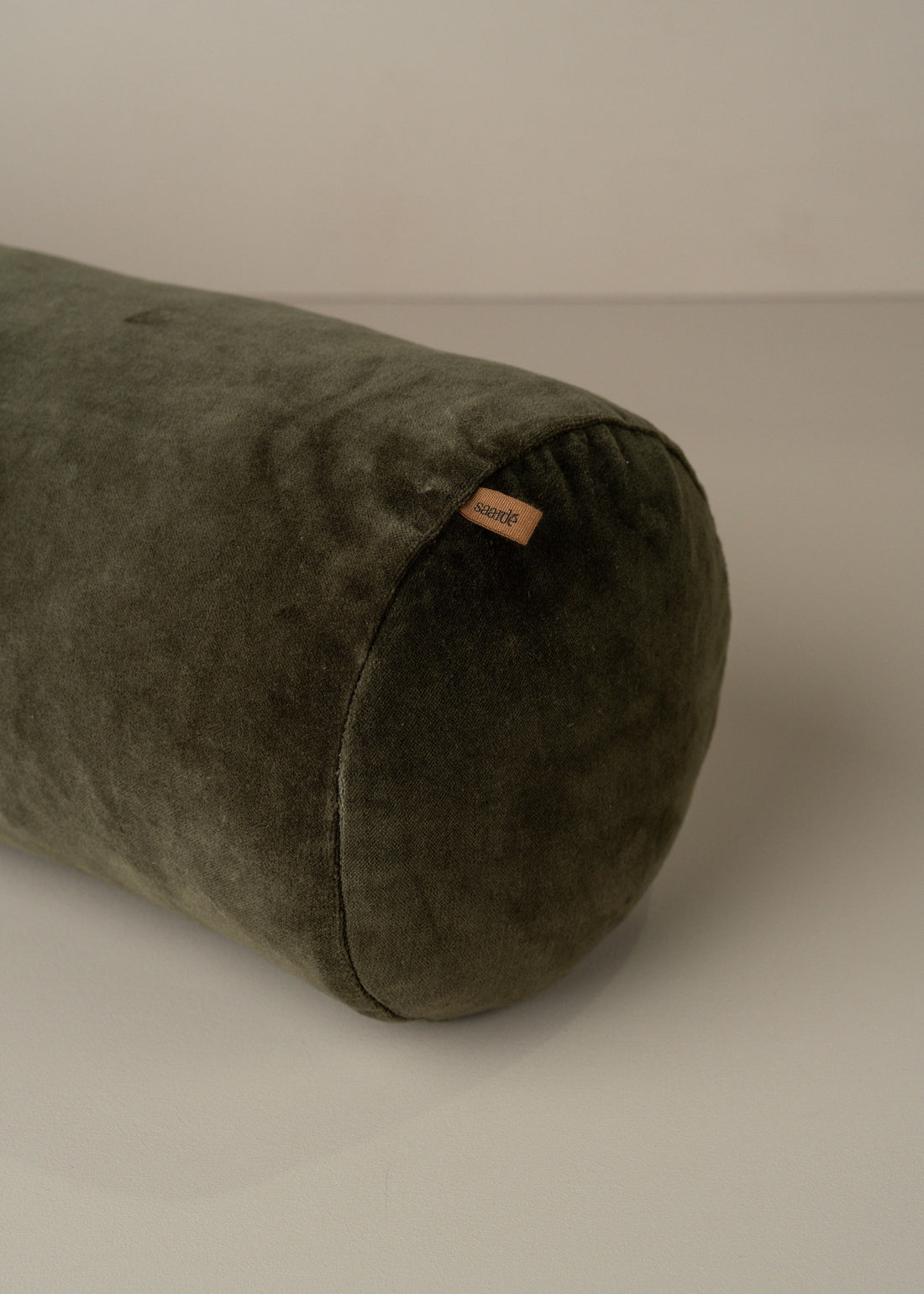 Velvet Structured Bolster | Dark Olive - - - Saardé - Saardé.