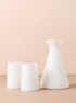 Kairos Angular Carafe Set 2 | Large | Opaque White - - - Saardé - Saardé.